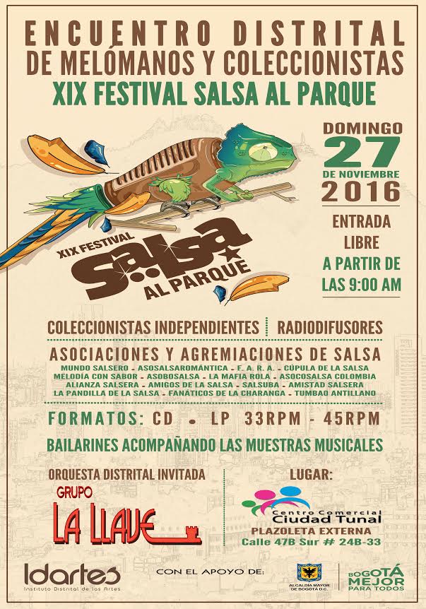 Encuentro de Melómanos y Coleccionistas Salsa al Parque 2016  Santa fe de Bogota Colombia